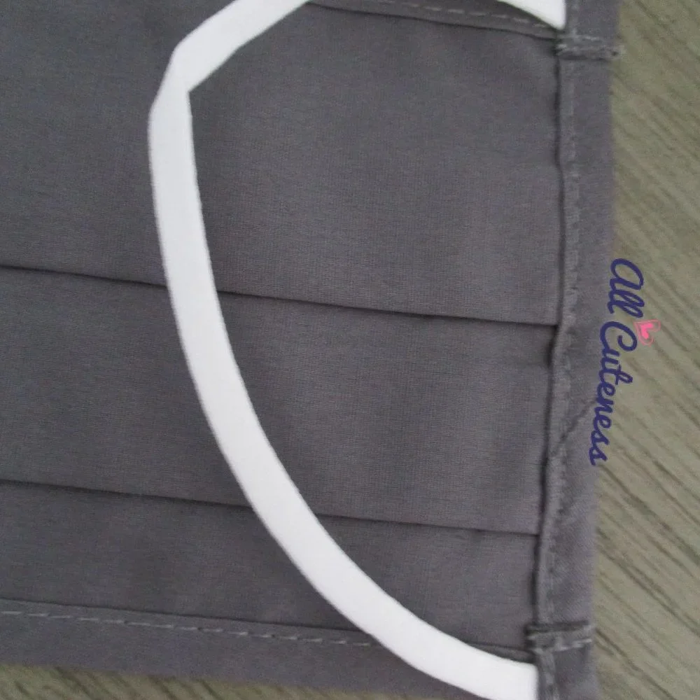 Gray Cloth Face Mask